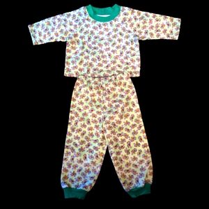 ❤️ BABY Dragons & Bear 2 PCE Boys Pajama Sz 1